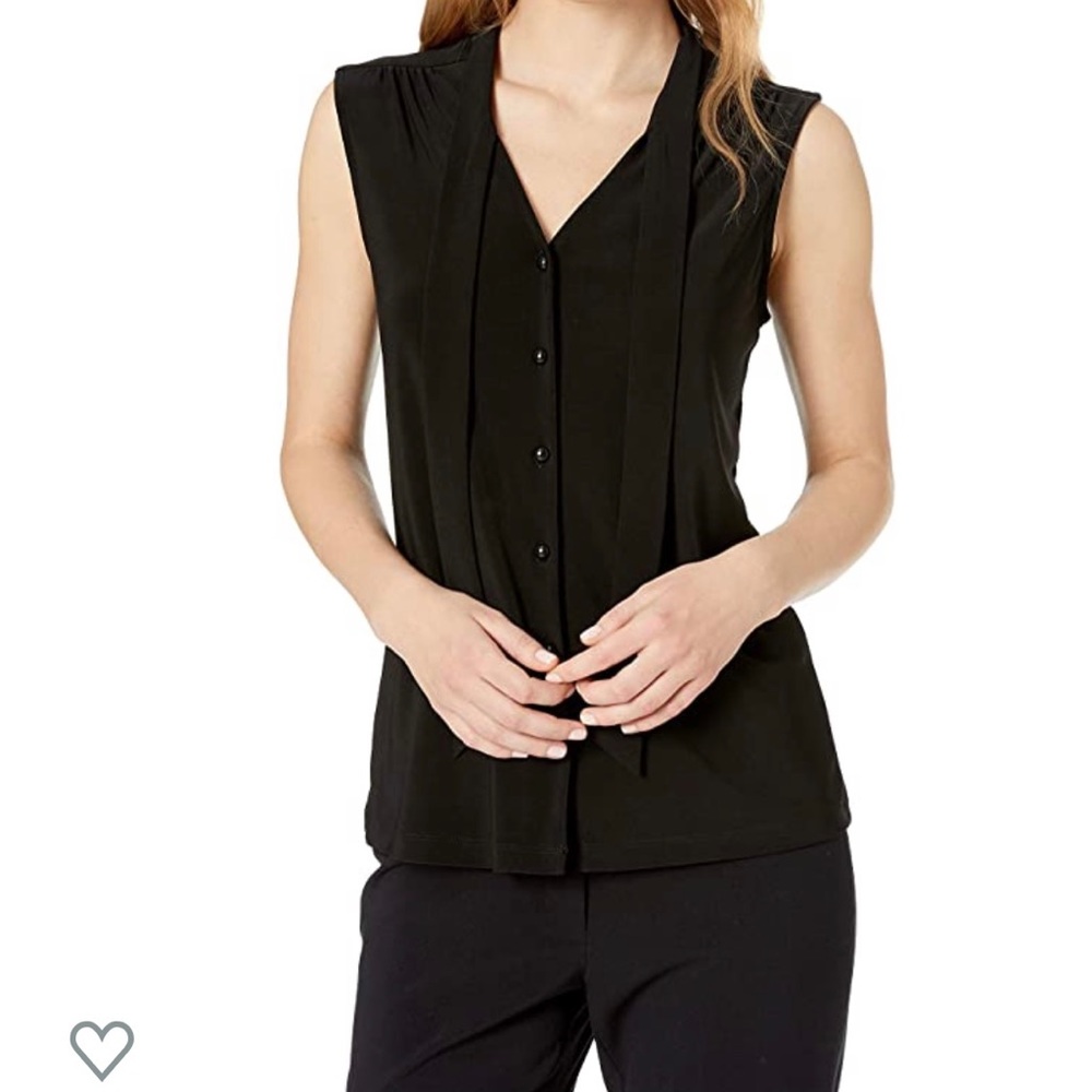 🆕 ANNE KLEIN SLEEVELESS BUTTON DOWN